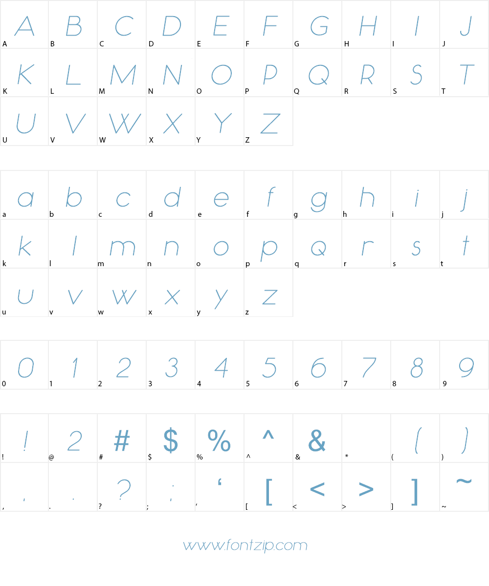 Occupied Font Character